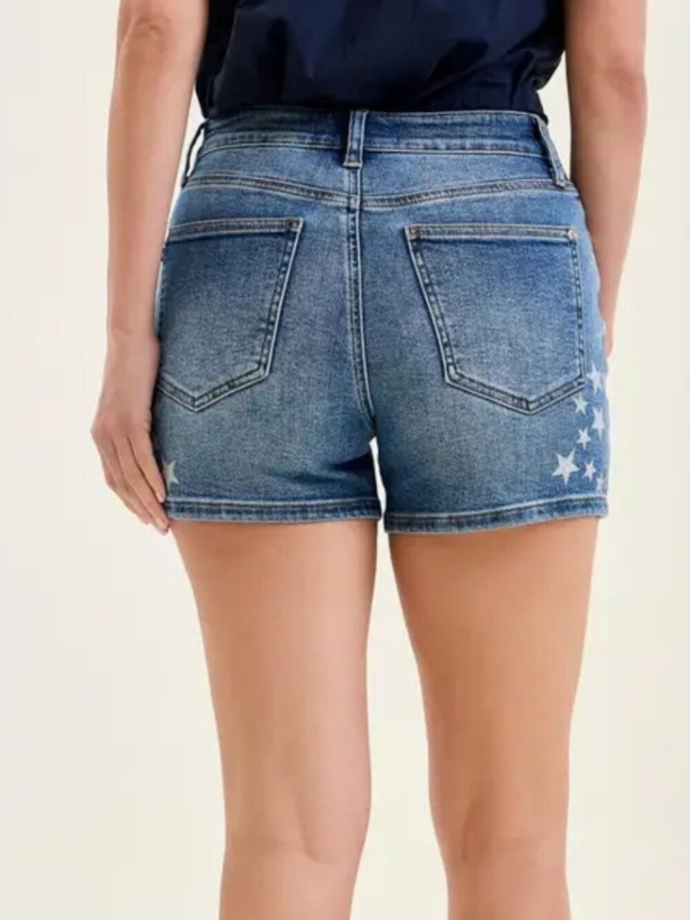Judy Blue Star Splatter High Waist Denim Shorts - Picture 5 of 6